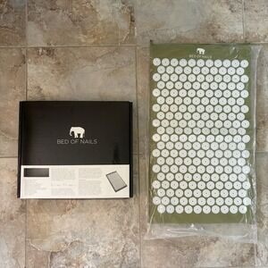 Bed of Nails Original Acupressure Mat Back Body Chronic Pain Relief Green
